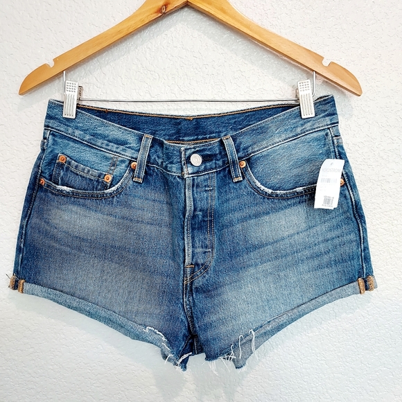 Levi's Pants - NEW Levi's 501 Cheeky Cut Cut Off Shorts Size 28
